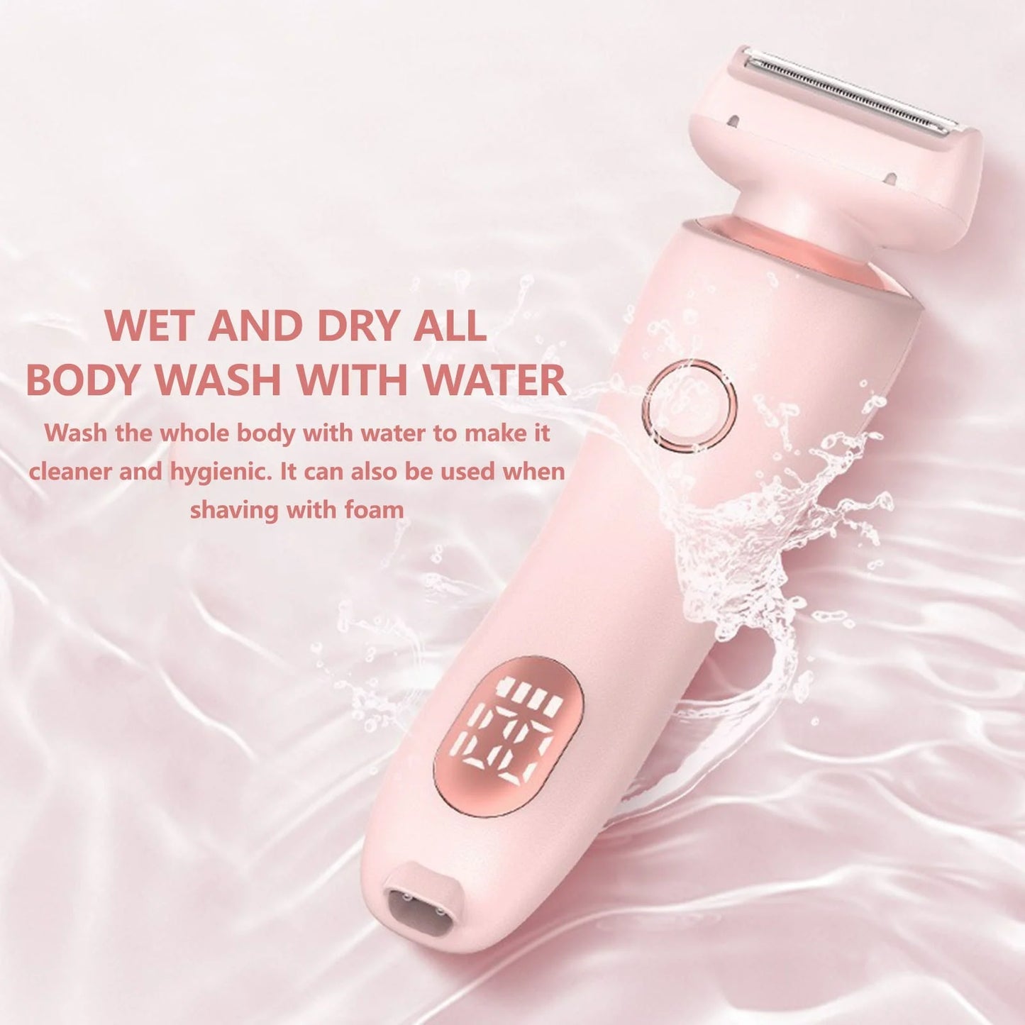 New 2-In-1 Shaver with Display Screen Hair Removal Device for Women'S Armpit and Pubic Hair Removal Device