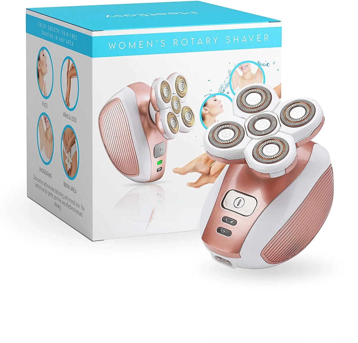 Electric Leg for Women - Electric Razor Rechargeable Painless Lady Razor for Leg Face Lips Body Underarms Armpit - Female Cordless Bikini Trimmer
