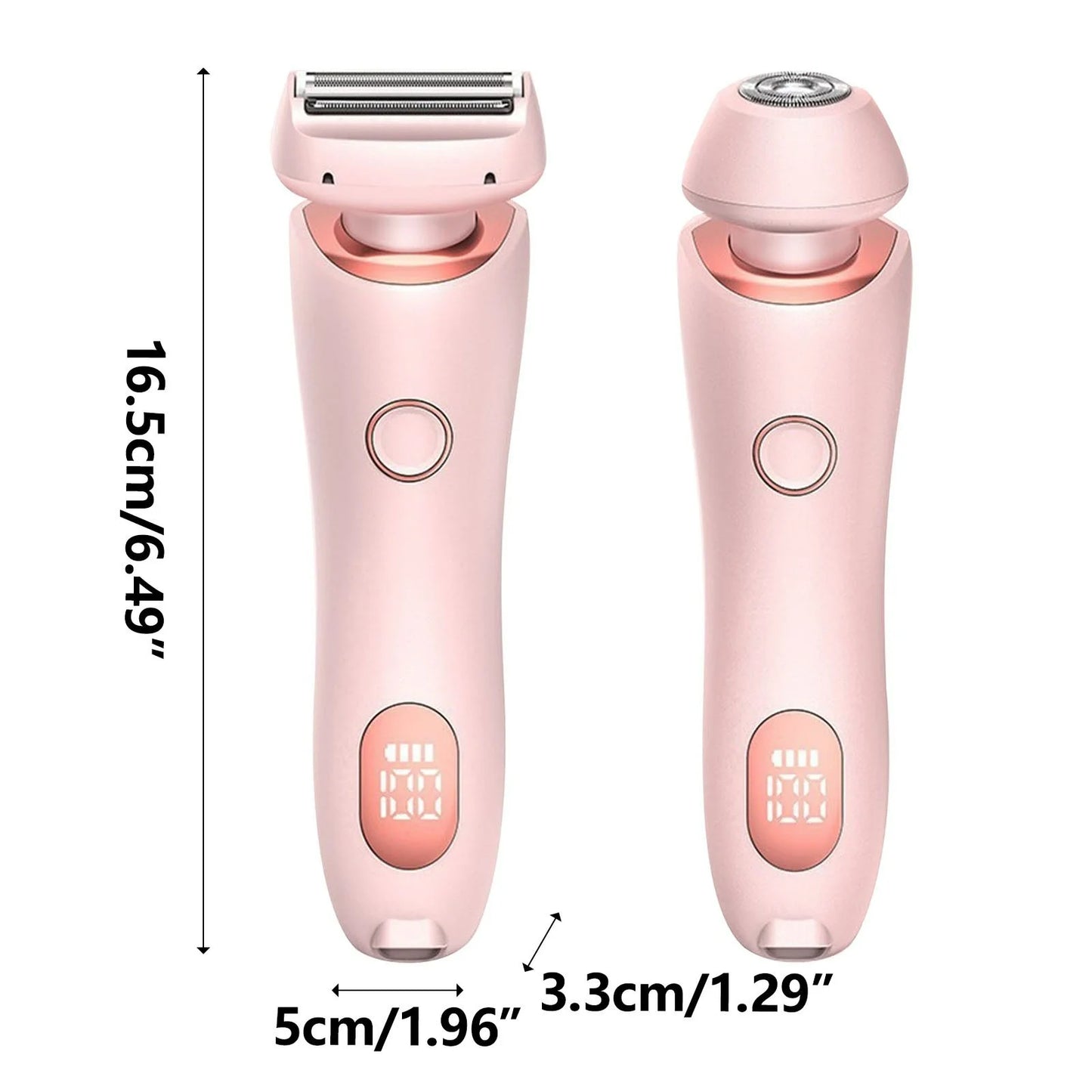 New 2-In-1 Shaver with Display Screen Hair Removal Device for Women'S Armpit and Pubic Hair Removal Device