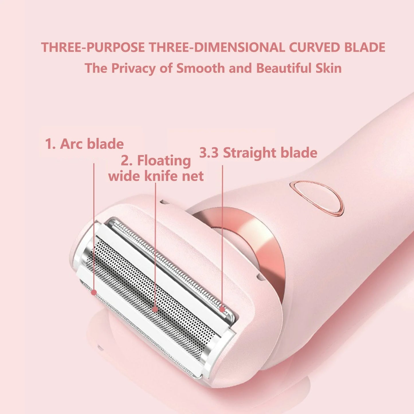 New 2-In-1 Shaver with Display Screen Hair Removal Device for Women'S Armpit and Pubic Hair Removal Device