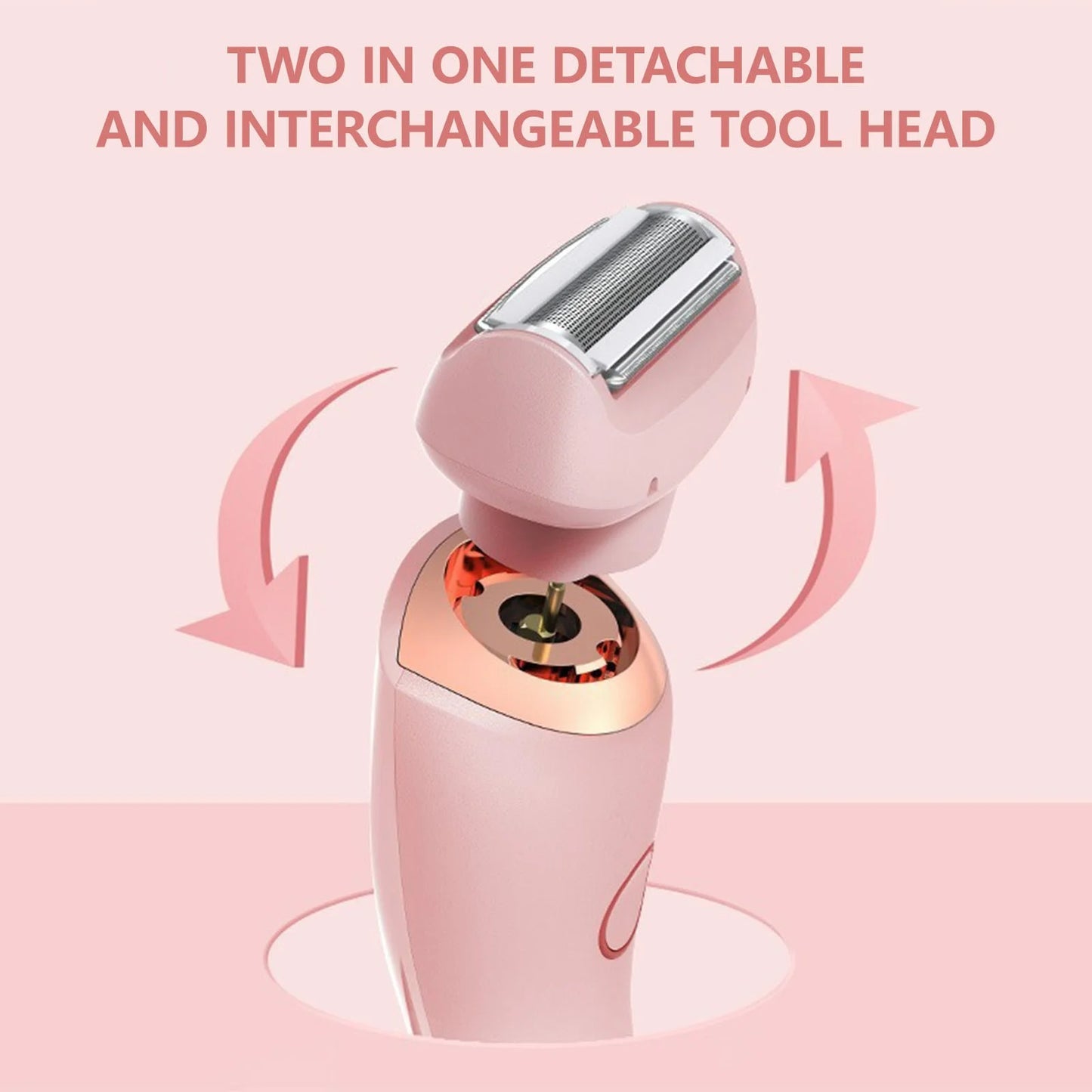 New 2-In-1 Shaver with Display Screen Hair Removal Device for Women'S Armpit and Pubic Hair Removal Device