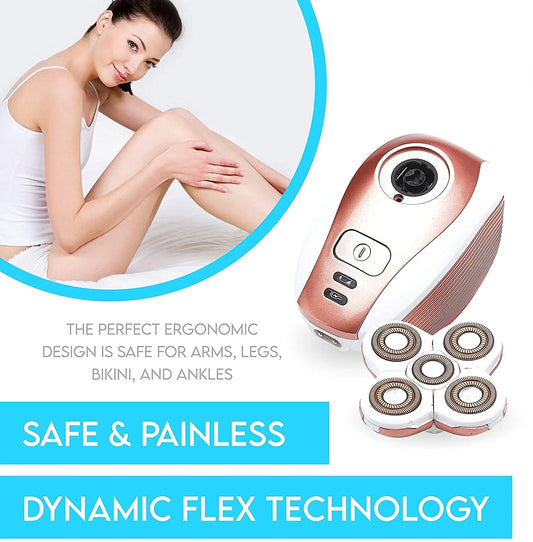 Electric Leg  for Women - Electric Razor Rechargeable Painless Lady Razor for Leg Face Lips Body Underarms Armpit - Female Cordless Bikini Trimmer
