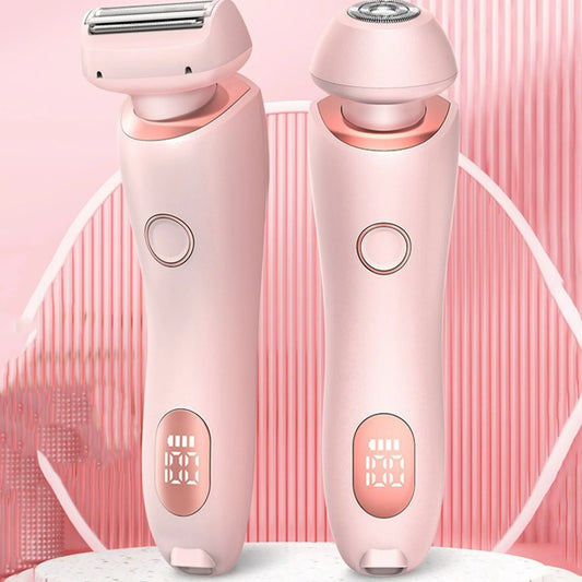New 2-In-1 Shaver with Display Screen Hair Removal Device for Women'S Armpit and Pubic Hair Removal Device