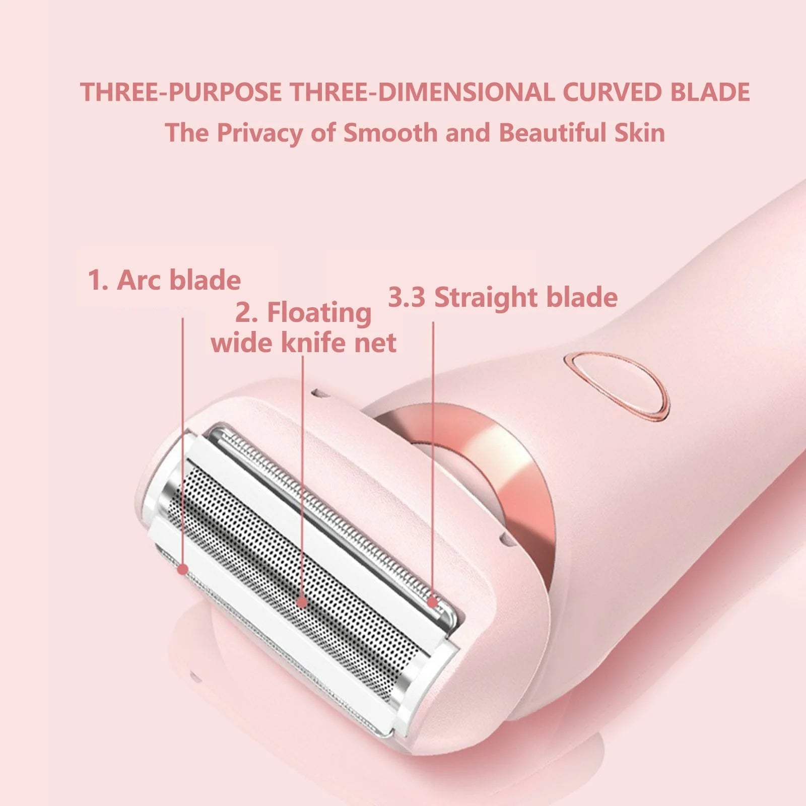 New 2-In-1 Shaver with Display Screen Hair Removal Device for Women'S Armpit and Pubic Hair Removal Device